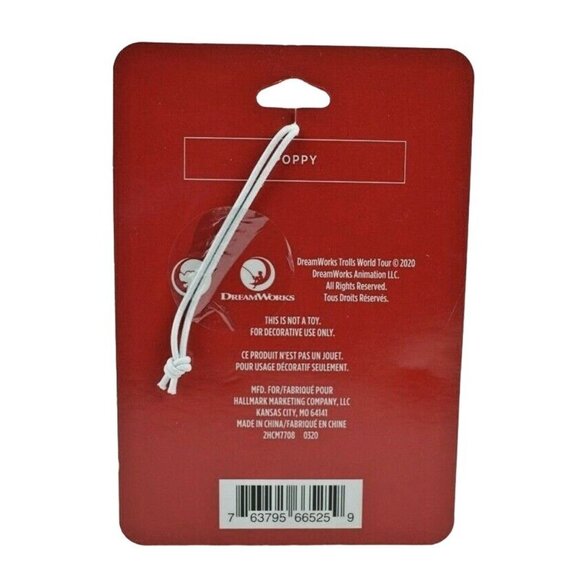 Hallmark Trolls World Tour Poppy 3 inch Christmas Tree Ornament New - Picture 2 of 2